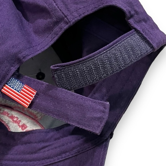 Vintage Mt Rushmore Hat Black Hills, SD Embroidery Purple Pink White USA Made - Picture 4 of 6